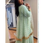 Radha Instagram - Let’s do a green Queen date this Saturday . Outfit @rekhas_couture Styling @kirthana_sunil Accessories @aditi_collection Hair @shaikjilani428 Makeup @ramesh.babu_makeupartist For @starmaa #neethonedance Annapurna Film Studio