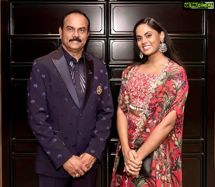 Radha Instagram - Love of my life my husband Dr. Rajasekaran Nair, Udaya Samudra Group CEO and Chairman was awarded the India Book of World Record for being a leader in the field of tourism and hospitality management at a ceremony held at Shangri-Layil, Singapore. He is taking over the World record from IBWR Chairman Dr. Saddam Hussein. International excellence award for the most exemplary activities was also presented to Rajasekharan Nair, was honored at a function held as part of India's G20 celebrations. He always loves the family to be around in such big happy moments.