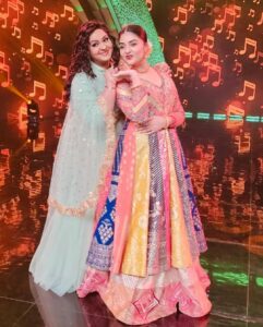 Radha Instagram - Meet this pretty energy bomb of Hyderabad and Telugu Hearts @sreemukhi . My my this girl always surprises me with her constant high energy on stage. Wishing this sweet and cute girl more luck and happiness. 
You are destined for more Success 🫶🏽🫶🏽🫶🏽
#Neethonedance show lo neetho dance cheyatam is fun Sree🤗😘