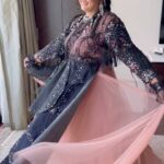 Radha Instagram - @radhanair_r Garu flaunting her charm in @rekhas_couture for #neethonedance Finale event on @starmaa Accessories @aditi_collection Hyderabad