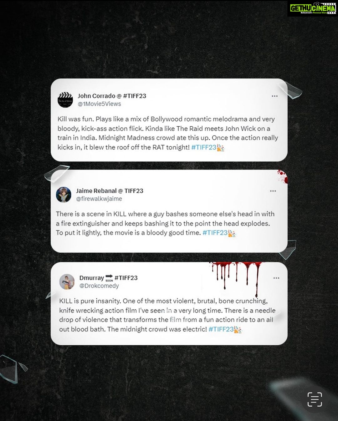 Raghav Juyal Instagram - Now that's what we call an action-packed entertainer that has gone in for the '#KILL'!" @tiff_net @itslakshya @tanyamaniktala @raghavjuyal @nix_bhat @karanjohar @apoorva1972 @guneetmonga @achinjain20 @dharmamovies @sikhya #KILLatTIFF #TIFF2023.
