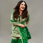 Ramya Krishnan Instagram - All festive Styled by @jukalker Styling team @pratimajukalker Sharara by @asalabusandeep Jewellery @karnikajewelshyd Makeup by @adhishreep Hairstylist @kamaldeepss Shot by @venurasuri #Aha #myteam #clebration #loveyouall