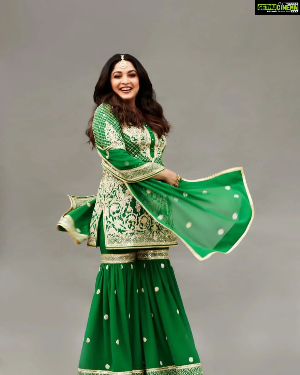 Ramya Krishnan Instagram - All festive Styled by @jukalker Styling team @pratimajukalker Sharara by @asalabusandeep Jewellery @karnikajewelshyd Makeup by @adhishreep Hairstylist @kamaldeepss Shot by @venurasuri #Aha #myteam #clebration #loveyouall
