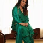 Ramya Krishnan Instagram - Styled by @jukalker Styling team @pratimajukalkar Wearing All Green from @raw_mango Jewellery @motifsbysurabhididwania Makeup @nishisingh_muah Hairstylist @amehra167 Shot by @tanmaymainkarstudio
