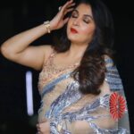 Ramya Krishnan Instagram - #bbjodigal2 #vijaytelevision Outfit : @sidneysladen @sidneysladenofficial MUA : @artistrybyolivia Jewellery : @challani_jewellery Hair : @manohar_hair #sidneysladen #sidneystyle #newcollection #spring #colorsplash #summer2022 #saree #sidneysladencouture