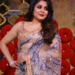 Ramya Krishnan Instagram - #bbjodigal2 #vijaytelevision Outfit : @sidneysladen @sidneysladenofficial MUA : @artistrybyolivia Jewellery : @challani_jewellery Hair : @manohar_hair #sidneysladen #sidneystyle #newcollection #spring #colorsplash #summer2022 #saree #sidneysladencouture