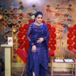 Ramya Krishnan Instagram - #bbjodigal2 #vijaytelevision Outfit : @sidneysladen @sidneysladenofficial MUA : @artistrybyolivia Jewellery : @challani_jewellery Hair : @manohar_hair