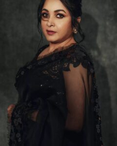 Ramya Krishnan Instagram - Addicted to Black 🖤🖤

Styled by @jukalker
Styling team @pratimajukalkar

saree by @houseofneetalulla

Jewellery @archithamauryagirrijewellery

Makeup  @jasmin.tuteja 
Hair @kamaldeepss

Shot by @arifminhaz

#black #thankyou #loveyouall❤️ #keepingfit #lovemyteam❤️ #rkteam #actress #workmode #camera #action #neetalulla