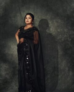 Ramya Krishnan Instagram - Addicted to Black 🖤🖤

Styled by @jukalker
Styling team @pratimajukalkar

saree by @houseofneetalulla

Jewellery @archithamauryagirrijewellery

Makeup  @jasmin.tuteja 
Hair @kamaldeepss

Shot by @arifminhaz

#black #thankyou #loveyouall❤️ #keepingfit #lovemyteam❤️ #rkteam #actress #workmode #camera #action #neetalulla