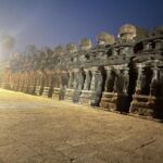 Ramya Pandian Instagram - Enthralled by the Kanchipuram Kailasanathar temple architecture which is believed to be the first structural temple built in South-India around 700CE by Mighty Pallavan king Narasimhavarman II (Rajasimha). A Mind-blowing fact is that the Maverick Monarch Raja Raja Chozhan - I visited this temple and drew inspiration to build the exceptional Brihadeeswara temple at Thanjavur, such is the architectural marvel of this temple(wonder). 🙏🏼 Kanchi Kailasanathar Temple
