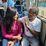 Ramya Pandian Instagram - Had the previlege of travelling with one of the finest makers of Indian cinema, Bharathiraja sir. To a kid who had many questions, the mentor who had all the answers - truly a legend. Having been in the hospital for a month and begining to shoot in such short time shows his dedication to the craft. His love and passion for cinema is contagious and inspiring. Priceless conversations. Thank you for the invaluable information and kind blessings, sir!