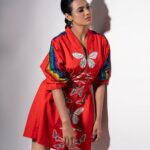 Ramya Pandian Instagram - Living in a rainbow 🌈 Photographer @dxgphotographer Outfit @shahinmannan Styling @anupamasindhia Make up @kalwon_beauty Hair styling @ganesh_hair_architect #ramyapandian