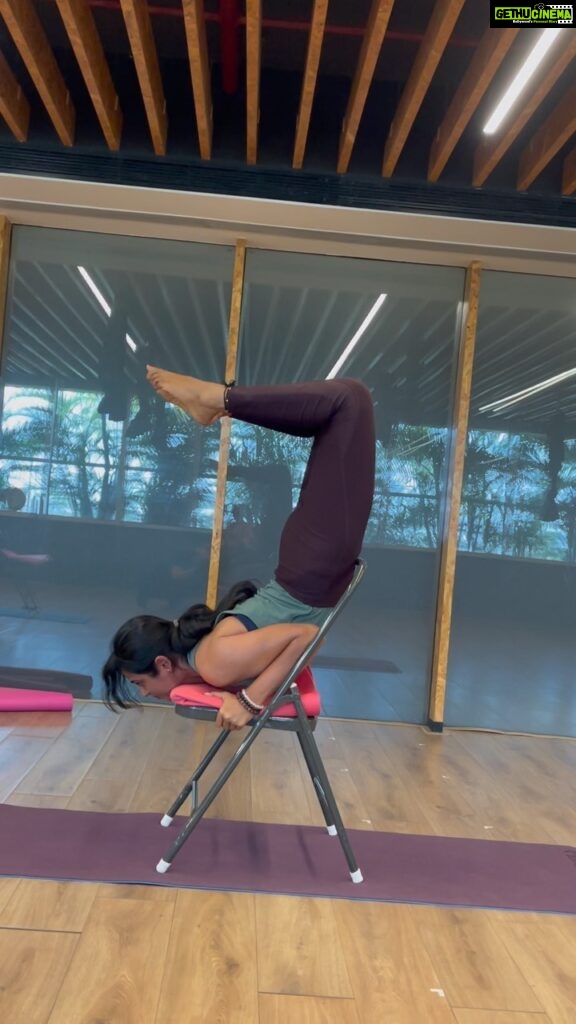 Ramya Pandian Instagram - Couldn’t have done half of what I’m doing, a year back. With chair yoga, I’m focusing on my arm strength, balance - my rigid lower back has opened 50%. There’s a long way to go. I’m embracing the journey and celebrating the little joys in life 🥰 I believe that a real power of yoga or any craft, for that matter, lies in the multidimensional aspects of practice. And consistency is the key to progressing in practice. Have a great week lovelies! Thank you @yogaartiyog ♥️ #yoga #chairyoga #ramyapandian