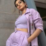 Ramya Pandian Instagram - 💜Happy weekend …. Photography @anupamasindhia Outfit @shahinmannan Styling @anupamasindhia Make up and hair @sujani_suresh.mua Earring @oliviadar #ramyapandian