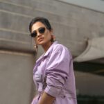 Ramya Pandian Instagram - All about perspective…. Photography @anupamasindhia Outfit @shahinmannan Styling @anupamasindhia Make up and hair @sujani_suresh.mua Earring @oliviadar #ramyapandian