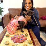 Ramya Pandian Instagram – Sharing birthdays with my favourite Leo – Chanel 🫶♥️🐾

#ramyapandian 
#frenchie #birthday