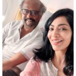 Ramya Subramanian Instagram - Speaking of dreams coming true,mine keeps repeating too !!! 😍🙏🏻🥹🥰 With The One And Only THALAIVA !!🔥😍 #SuperStar #Jailer #Hukum #LuckyMe #Thalaiva