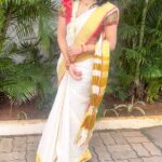 Ramya Subramanian Instagram - Chennai became Kerala and did ONAM-ing today !😍♥️😋 Happy Onam to You ♥️♥️♥️ Onam Saree - @pichakamweaves #Onam2023