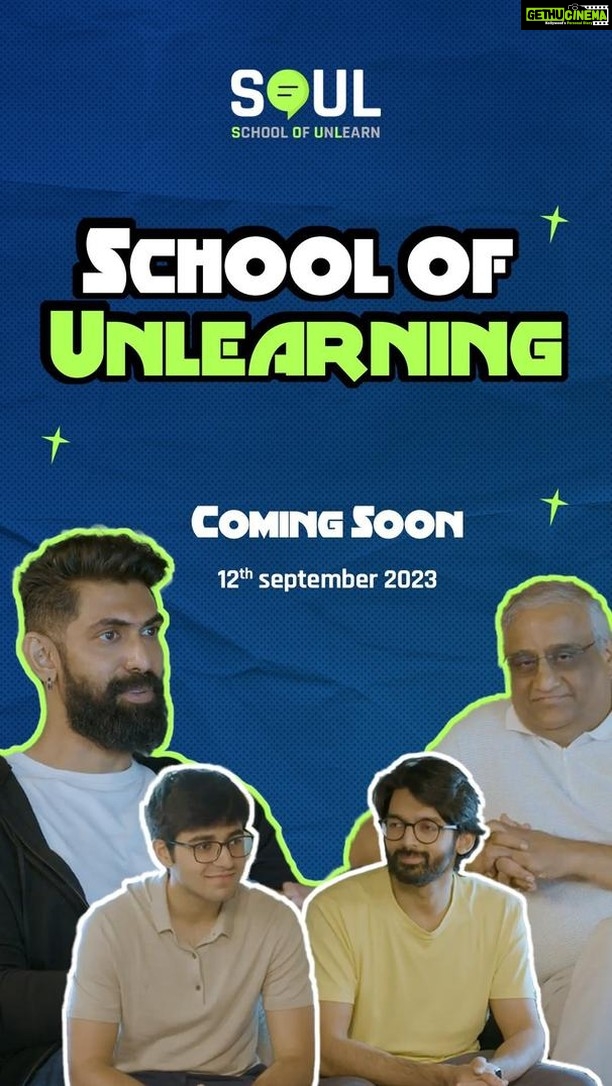 Rana Daggubati Instagram - SOUL- School of Unlearning I EPISODE 1 TRAILER I Full Episode Coming Soon ( 12-September-2023 ) ๐๏ธ Stay Tuned to @southbay.live YouTube channel for updates. #SchoolOfUnlearning #Podcast #UnlearnToRelearn #Entrepreneurship #StartupStories #SmallBusiness #EntrepreneurMindset India
