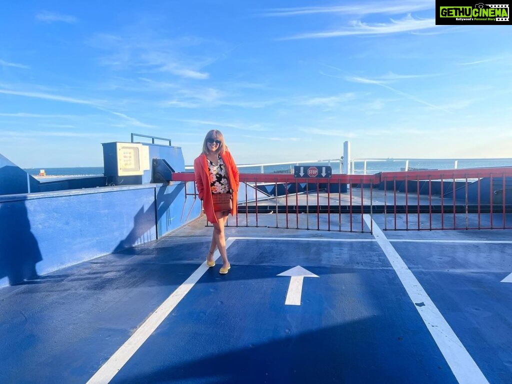 Ranjini Haridas Instagram - ✈️ 🚆 🚃 and now ⛴️ 😬 #travellife #destinationdenmark #ferry