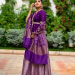 Rashmi Gautam Instagram - Outfit by @varahi_couture 💜💜 P.C 📸 @v_capturesphotography #rashmigautam #purple #ethinicwear