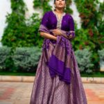 Rashmi Gautam Instagram – Outfit by @varahi_couture 💜💜
P.C 📸 @v_capturesphotography 
#rashmigautam #purple #ethinicwear