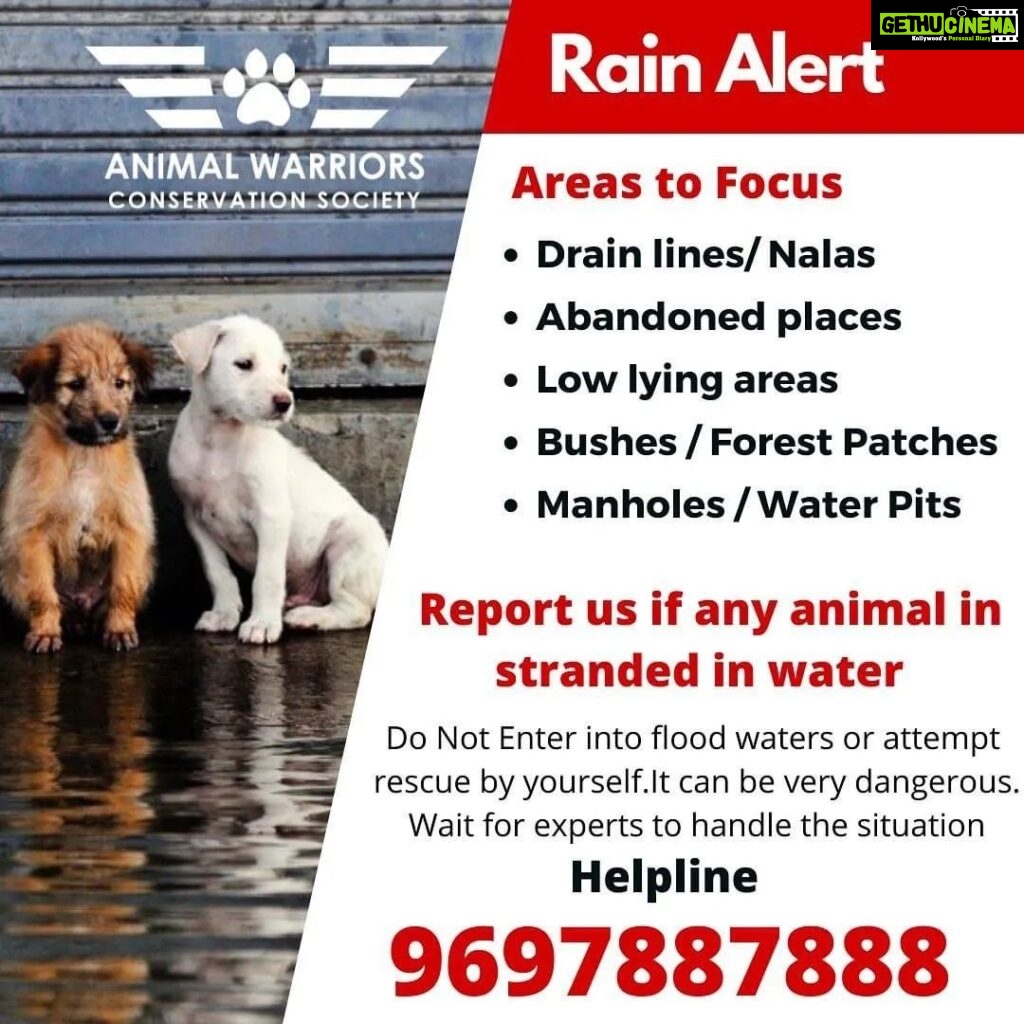 Rashmi Gautam Instagram - Stay alert stay safe #rains @awcs_org Reach out for help