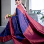 Rashmi Gautam Instagram - Saree by the @thepallushop P.c @v_capturesphotography Check out @thepallushop 's festive semi silk saree now available at launch offer price!