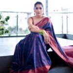 Rashmi Gautam Instagram - Saree by the @thepallushop P.c @v_capturesphotography Check out @thepallushop 's festive semi silk saree now available at launch offer price!