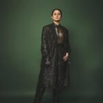 Rasika Dugal Instagram - Last night for #GQBestDressed2023 #GQIndia 💚 Outfit: @nirmooha Jewellery: @isharya MUA: @myrra_makeup_art Hairstyling: @bhaktilakhani Styling: @who_wore_what_when 📸: @kevinsheth