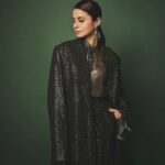 Rasika Dugal Instagram - Last night for #GQBestDressed2023 #GQIndia 💚 Outfit: @nirmooha Jewellery: @isharya MUA: @myrra_makeup_art Hairstyling: @bhaktilakhani Styling: @who_wore_what_when 📸: @kevinsheth