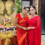 Rati Pandey Instagram – Some glimpses… Ganpati celebration 1st day❤️
.
.
.
#friendsandfamily #gratitude #ganpaticelebration #ratipandey #instapictures #thankyou