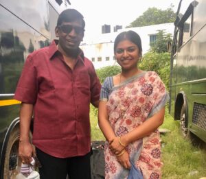 Raveena Ravi Instagram - #maamannan @mariselvaraj84 @udhay_stalin #fahadfazil @keerthysureshofficial #vadivel sir.. I’ve played #fafa ‘s pair in this movie, limited screen space , no dialogues 🤐 .. only 👀! but still it’s blessing to be a part of such a stellar cast , brilliant crew, @arrahman ‘s music ! 🙏🏻