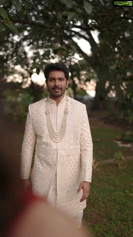 Rebecca Santhosh Instagram - Sherwani & Lehenga Dm for More enquires . . Dm @chamak_by_becca . Attire: @chamak_by_becca MUH: @mishlak_ Camera:@akshaytomy Edit: @thadieditz Bride: @ja.lix Groom: @sreeram.ramachandran