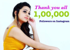 Reshma Rathore Instagram - Thank you all🙏😊 one lakh followers on Instagram 🍰🍧
