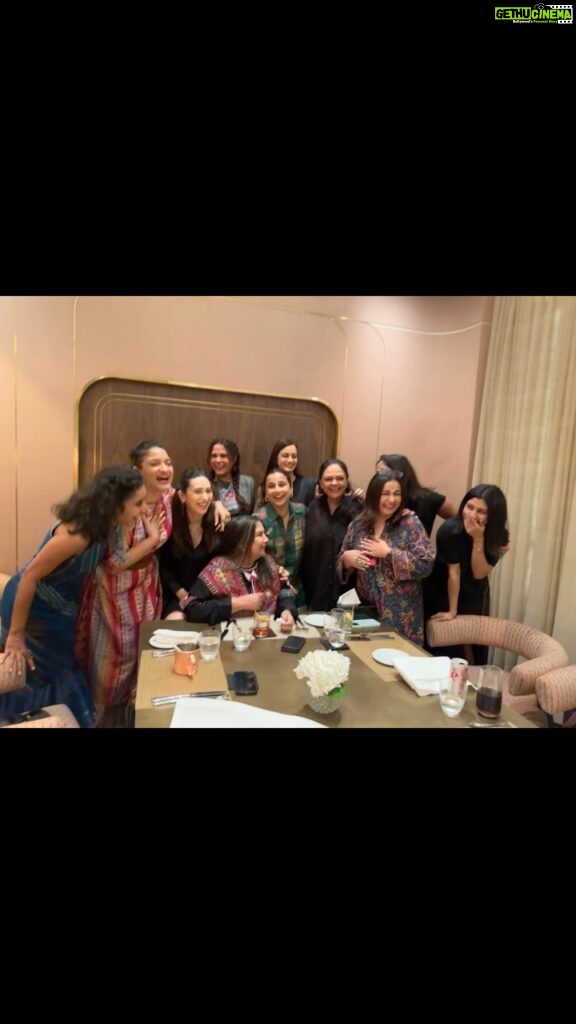 Richa Chadha Instagram - Because happy girls are the prettiest!!! And these women are the coolest cats, lifting each other up at every single opportunity! ❣️💪🏼❤️What a way to return to India, straight to the MOTHAAAAAA 🎶🎵Thank you @azmishabana18 for hosting us bunch of naughties at @indianaccent ! Also BIG congratulations on #rockyranikipremkahani Amazing food, made better by the company, thank you Mr Khattar, are you on instagram? If yes, plz say na hello! 🥰Kitna talent hai is ek photo mein? Socha hai kabhi! This table was known for its rising crescendo of laughter, everyone at the restaurant wished they were on this very cool table cuz too many cackles 😅Love you all @shahanagoswami @konkona @tannishtha_c @diamirzaofficial @sandymridul @therealkarismakapoor @tanviazmiofficial @divyadutta25 @balanvidya ! If only I could write a script that has all of these amazing women ! . . . . #AsliBarbie #SecureWomen #happygirlsaretheprettiest #BollywoodFam #womenpower #LaterGram