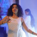 Rima Kallingal Instagram – Midnight stage rehearsals with my girls, my team 💙! @mamangamindia performing today at @anweshiwomen show. 📸 by @jaisonmadany. #artistlife #performance #performanceart