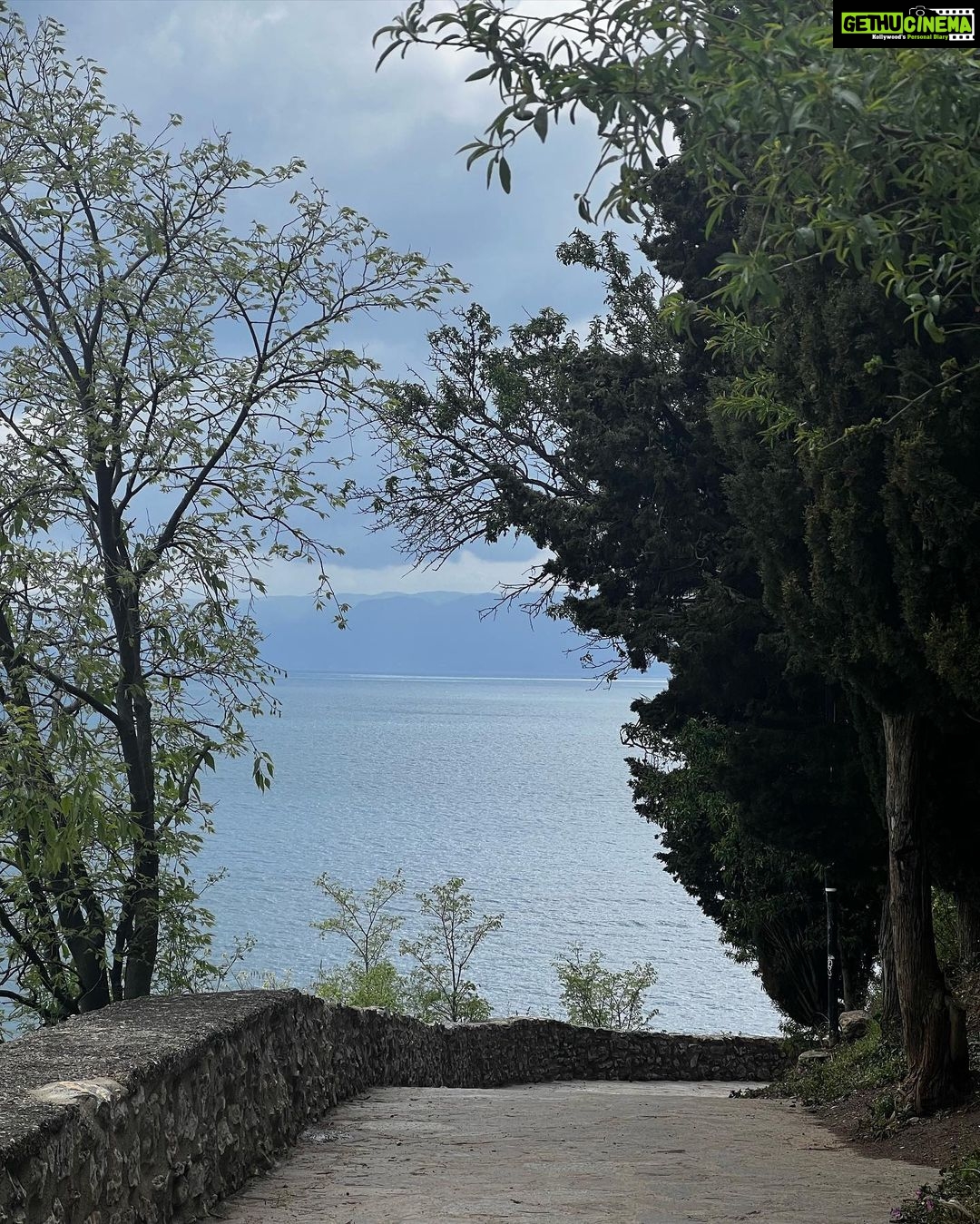 Rima Kallingal Instagram - This small lake town😍💙 Ohrid, Makedonija