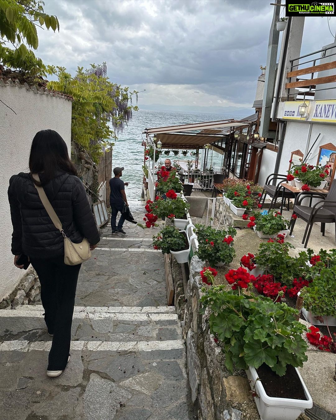 Rima Kallingal Instagram - This small lake town😍💙 Ohrid, Makedonija