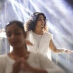 Rima Kallingal Instagram – Midnight stage rehearsals with my girls, my team 💙! @mamangamindia performing today at @anweshiwomen show. 📸 by @jaisonmadany. #artistlife #performance #performanceart