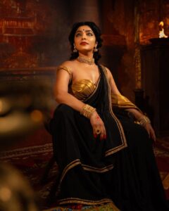 Rima Kallingal Instagram - Queen VINDYAVALI: Mahabali’s enigmatic consort, a name scarcely spoken among her own people. Embark on a quest to unveil her untold story and discover the mysteries that surround this elusive figure.”

Inframe: @rimakallingal 

DOP📸: @a_isography 
Concept and Styling: @caffeinated_stylist 
Art: @fermina__daza_ 
Wardrobe: @jaankibridalcouture 
HMU: @ayra_the_transforming_studio 
Jewellery: @zaibbyjasmine 
Production House: @sky_media_qatar
Assisted by: @jijomon_dqzzz_ @ashik_04_
