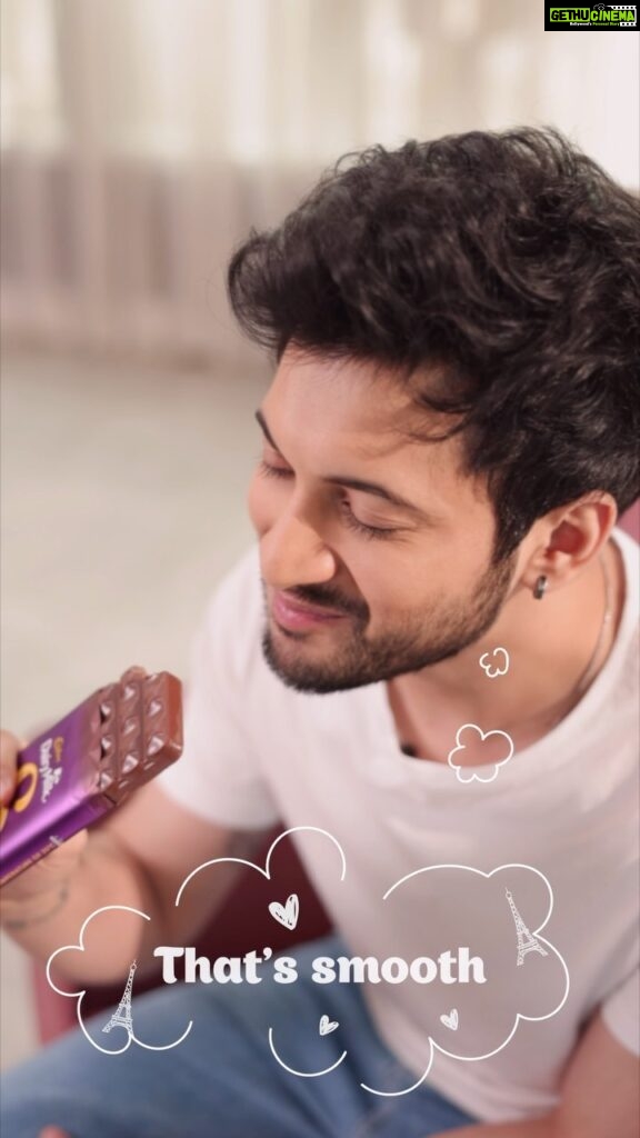 Rohit Suresh Saraf Instagram - Finally got to try the new Cadbury Silk Ganache! Thought I’d tell you guys what I thought... But things didn’t quite go as expected 🙈🙃 Try the Silk that feels like French Kiss for yourself by following the link in @CadburyDairyMilkSilk bio and use this code - ROHIT20 #SilkGanache #FeelsLikeAFrenchKiss 💌