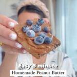 Roshni Chopra Instagram - It’s addictive 💯Homemade Peanut Butter🥜✨💕 Recipe 👇 save & try ✅ Roast 1 cup of peanuts and take off the skin. (You can use pre roasted ones too) let peanuts cool. Add to grinder - grind for 3-4 minutes keep stopping to check the consistency and make sure the machine doesn’t get over heated (unless you have a fancy nut butter grinder - I make mine in a normal mixie) It won’t look creamy at first but if you keep grinding and trust the process you’ll have a creamy delicious peanut butter ready in 5 minutes. Add a sweetener of choice - I add coconut sugar 2tbsp . Store in the fridge for 10-15 days (make small batches ) I use this as a spread, to eat with fruit and to make salad dressings and Asian dipping sauce - if you have more ideas drop em in the comments? #rorecipes #peanutbutter #homemade #easyrecipes