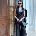 Roshni Chopra Instagram - Walking into the week like 🐈‍⬛ 😎 In and for @rimzimdaduofficial #indiacoutureweek Team - Hair @moryalalit Makeup 💄- @makeupbypriyanka2019 📸& Assisted by - @nehasofficial12 📍 @theleelapalacenewdelhi @quirkbrandconsulting
