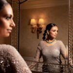 Roshni Chopra Instagram - Caption this ✨ ? In and for @rohitgandhirahulkhanna at india couture week Jewels @karishma.joolry 📸 @techjammer Hair @moryalalit Makeup @makeupbypriyanka2019 i