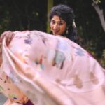 Roshni Prakash Instagram - Jitters as my Telugu movie is releasing tomorrow. #gandeevadhariarjuna out tomorrow. 🌸🌺🌸🌺🌸🌺🌸 Outfit : @bhargavikunam ❤️ P.C : @manish_konidala ❤️ Hyderabad