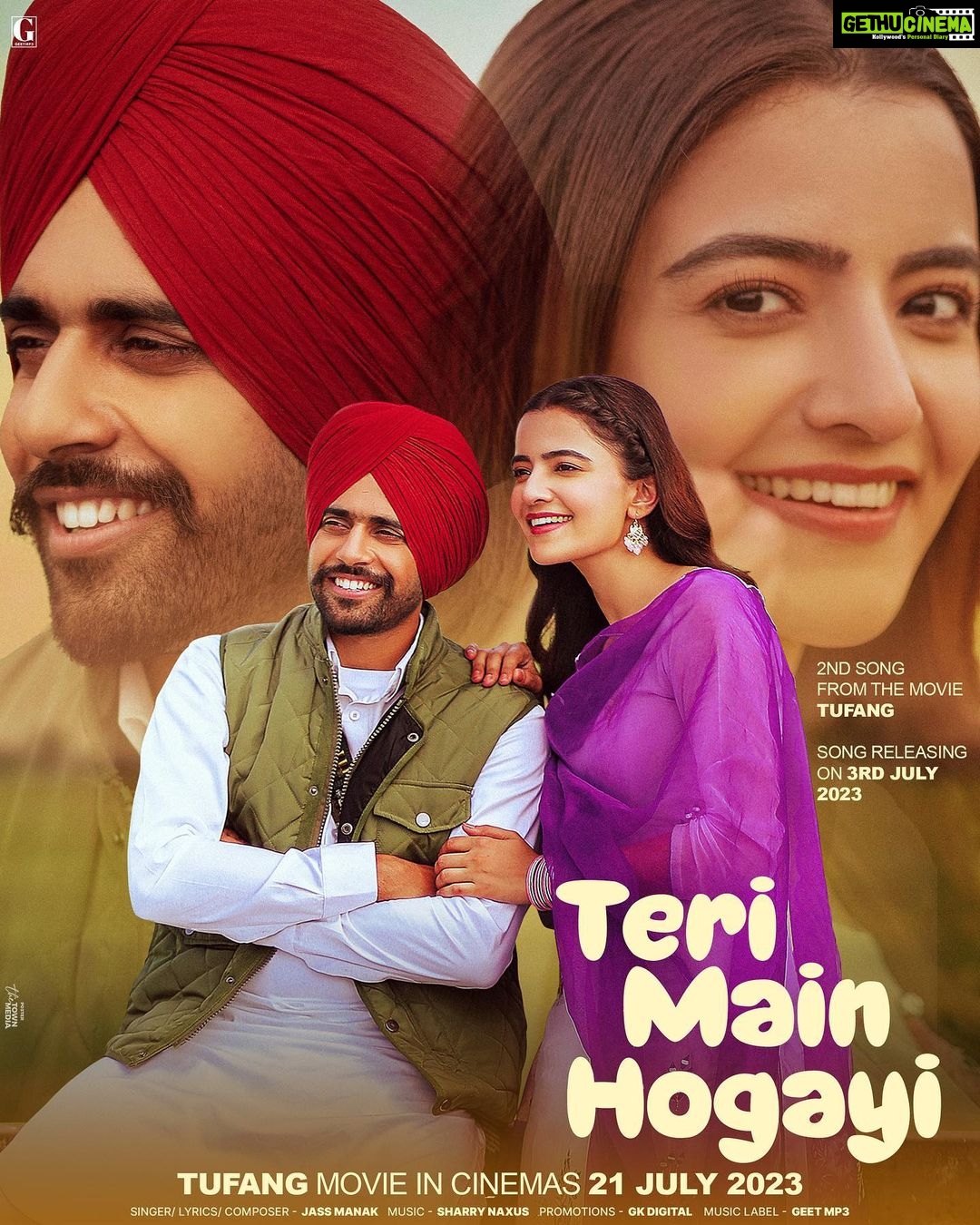 Rukshar Dhillon Instagram - Teri Main Hogayi💕 This beautiful love track by @jassmanak from #Tufang out on 3rd July! Cannot keep calm😍