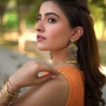 Rukshar Dhillon Instagram - 🧡✨ Styled by- @vasundhara_daga Wearing- @pallavijaipur @the_chandi_studio Hair- @hairstylist_laddi312 Make up- @rup_makeup_aura Pictures- @gsfilms.x @visualbypotter