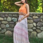 Rukshar Dhillon Instagram - 🧡✨ Styled by- @vasundhara_daga Wearing- @pallavijaipur @the_chandi_studio Hair- @hairstylist_laddi312 Make up- @rup_makeup_aura Pictures- @gsfilms.x @visualbypotter