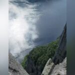S. S. Rajamouli Instagram - Saw the images of this Pulpit Rock while researching for Magadheera. Wanting to come here since then. Thanks to Baahubali film in concert in Stavenger, finally it happened. Pulpit Rock, Stavanger, Norway